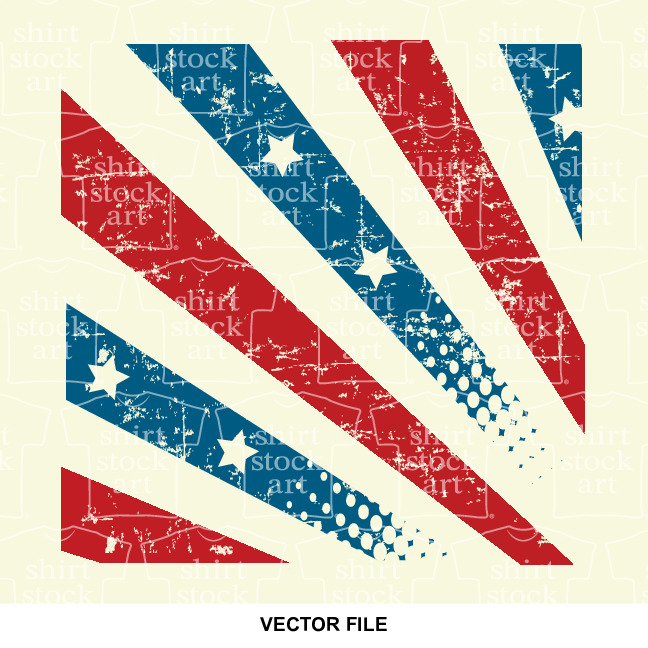 American Flag Distress Stars Stripes Distressed 2 – T Shirt Stock Art