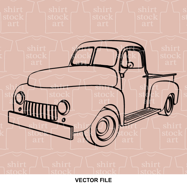 Pickup Truck Vintage Old Retro 1