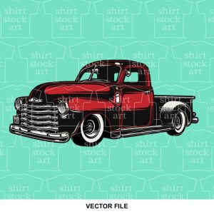 Pickup Truck Vintage Old School Classic Car