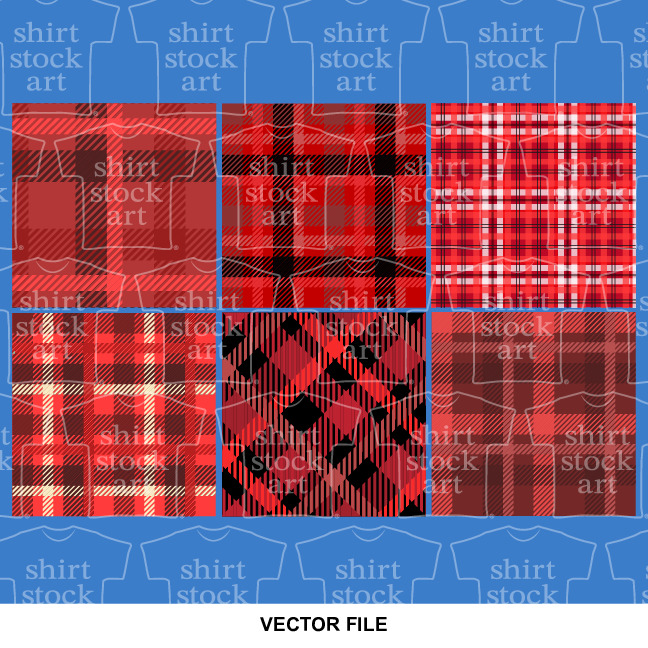 Plaid Pattern – T Shirt Stock Art