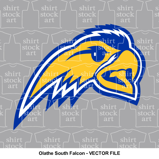 Olathe South Falcon – T Shirt Stock Art