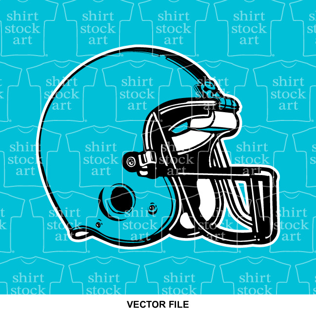 Football Helmet Facemask Retro Vintage 1