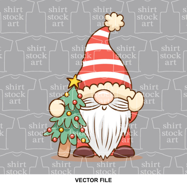 Gnome Christmas Cartoon Character 2